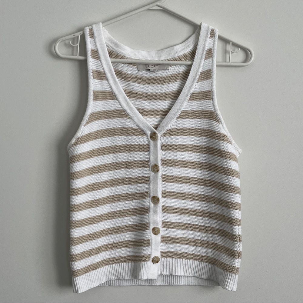 Loft Sweater Tank Top (XS)